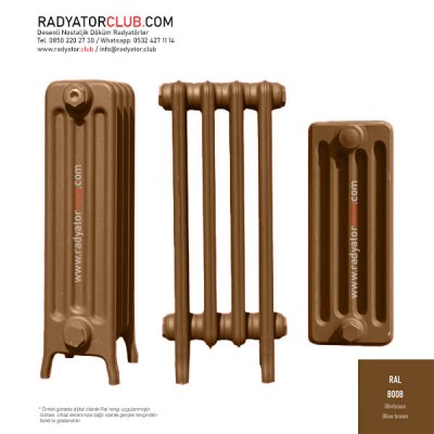 Perkolon 500-70 Dokum Radyatör 8 kolon ral 8008 Perkolon 500-70 Dokum Radyatör 8 kolon ral 8008